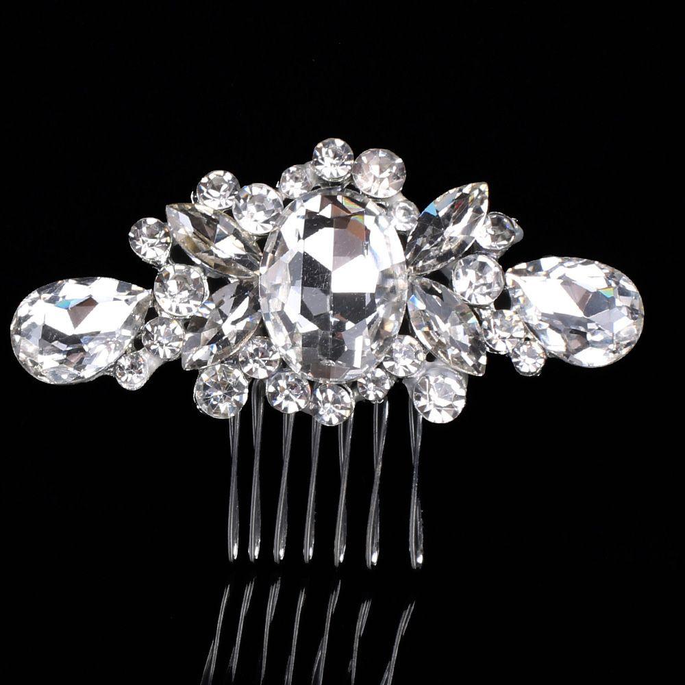 Elegant Bridal Flower Hair Ornaments Women Pearl Hair Comb Hairclip Hairpin Fashion Jewelry