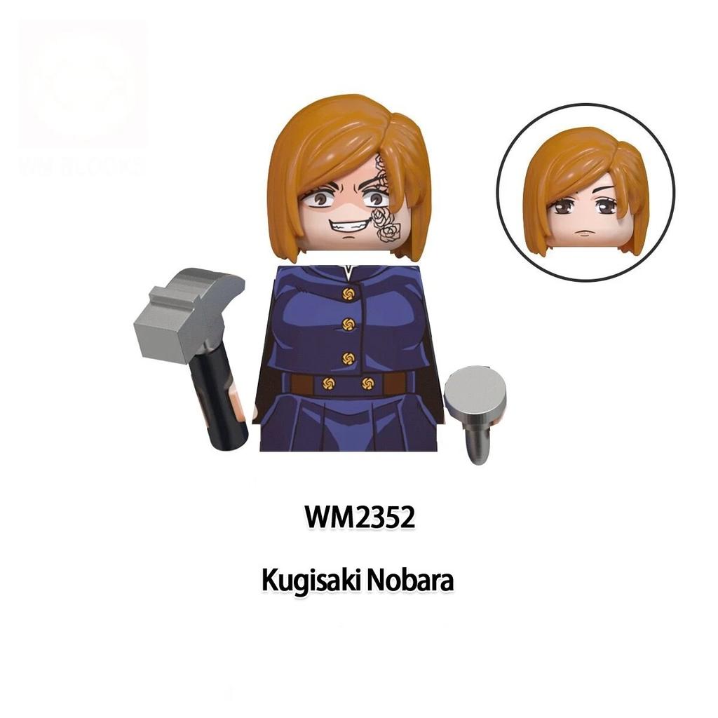 Jujutsu Kaisen Anime Cartoon Gojo Satoru Itadori Yuj Fushiguro Megumi Okkostu Yuta Building Blocks Mini Action Figures Kids Toy