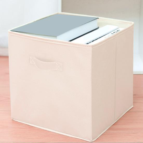Fabric Storage Cube with Handle Large Capacity Easy Access Foldable Heavy-Duty Toys Clothes Storage Box Organization Accessory