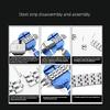 Watch Repair Tools Set For Bracelet Adjustment Contains Corrosion Resistant Metal Pins With Compact Organizer