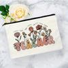 1pc Teach Them, Love Them, Watch Them Grow Print Teacher Cosmetic Bag, Women Makeup Bag Pouch Travel Toiletry Organizer, Back To School Teacher Gift