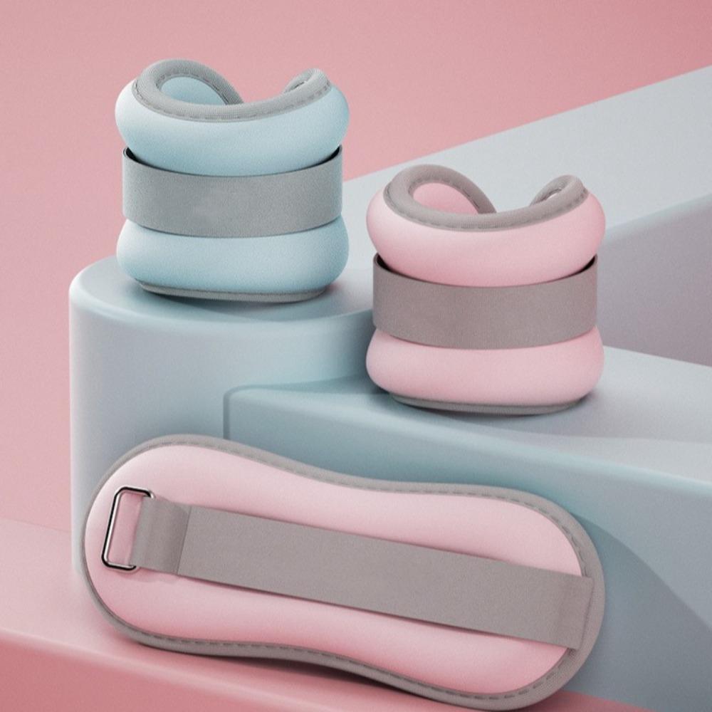 

1 пара Обважнювачі для кінцівок Вага на зап ястя Вага на щиколотку Мішок для биття Вуличне фітнес-тренажерне обладнання Домашнє тренування 0.3kg*2 рожевий