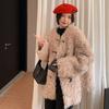 Women's Trendy Lamb Fur Coat, Winter Plus Velvet, Thick One-Piece, Plus Size Fashionable.