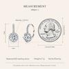 BAMOER D Color VVS1 EX 1CT Moissanite Ear Buckles for Women Wedding Engagement 925 Sterling Silver Luxury Fine Jewelry