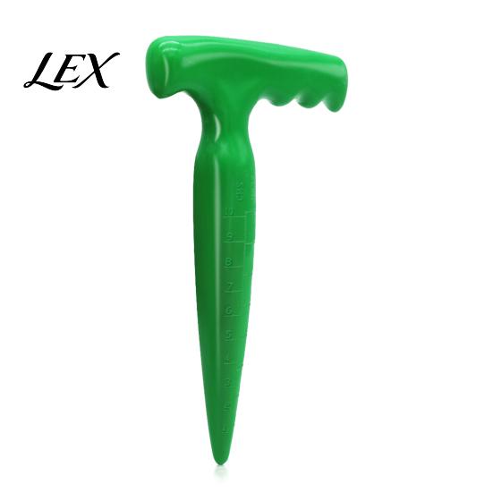 Garden Label Markers Seeds Dispenser, Handheld Seeder Sower with 5 Dial Settings, Ergonomic Plastic Dibber Dibber, Plant Labels, Sowing Tool for Small
