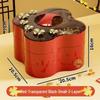Ningzhao Festive 3-Layer Dried Fruit Platter with Transparent Lid