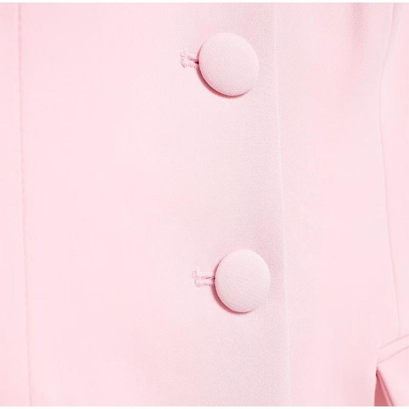 Elegant Solid Vest Pants Women Outfit Sexy Tube Single Breasted Pocket Tank Top Loose Zippers Trousers Summer Lady Outfit