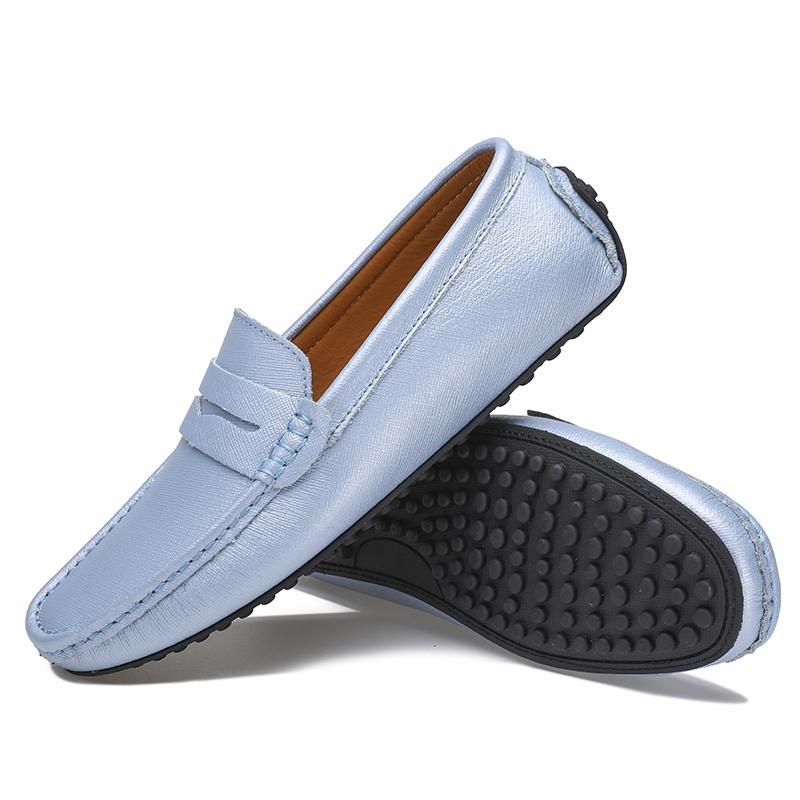 Fashion High Quality Moccasins Luxury Brand Loafers Men's Genuine Leather Shoes Designer Shoes Soft Sole Comfortable Casual Dress Shoes