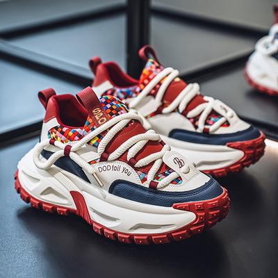 Autumn New Men's Shoes Trend Lightweight Platform Sports Casual Shoes Fashionable Versatile Men's Height Increase