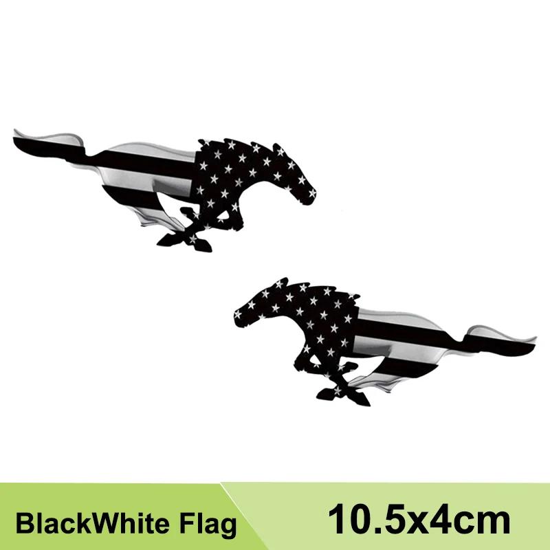 Car Exterior Side Emblem Stickers for Ford Mustang Logo Explorer Fusion Mondeo Focus MK2 MK3 MK7 Ranger Kuga Horse Badge Decals