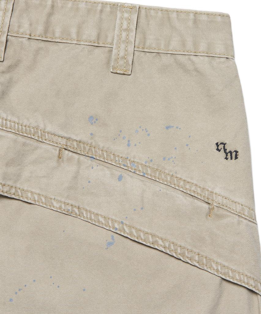 Nomaenyueol Painted Double Knee Pants - Washed Beige