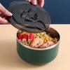Ramen Bowl 304 Stainless Steel Noodle Bowl with Lid Heat Resistant Instant Noodles Bowls Cooker Tableware Kitchen Accessorie