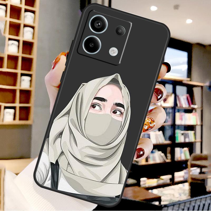 Islamic Hijab Girl Queen For Xiaomi Redmi Note 14 Pro 9 10 11 12 13 15 Pro Plus Case For Redmi 15 15C 14C 12C 10C 13C