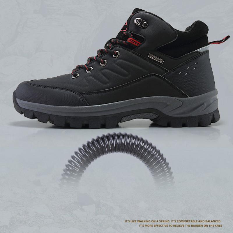 Men's Hiking Boots Waterproof Outdoor Sports Shoes Leather Sneakers Male Plus Size 39-46