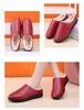 Women's Waterproof Non-Slip Winter Shoes - Comfortable Leather Slippers for Mid-Aged & Elderly