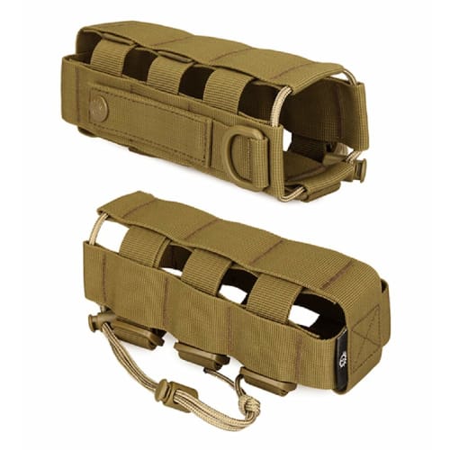 Phoenix Ikki Adjustable Molle Compatible Water Bottle Pouch, Fits 300ml-800ml Bottles, Portable, Tactical Water Bottle Holder, Black