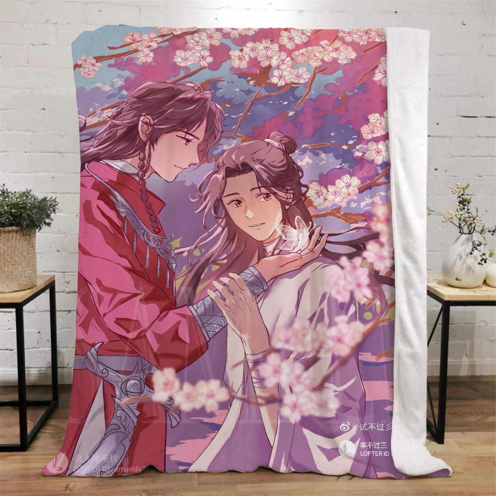 Heaven Official’s Blessing Kinderdecke Bett Innenraum für Zuhause Luxus Decken & Überwürfe Flauschiger Plaid Strandtuch Überwurf Knie Weich