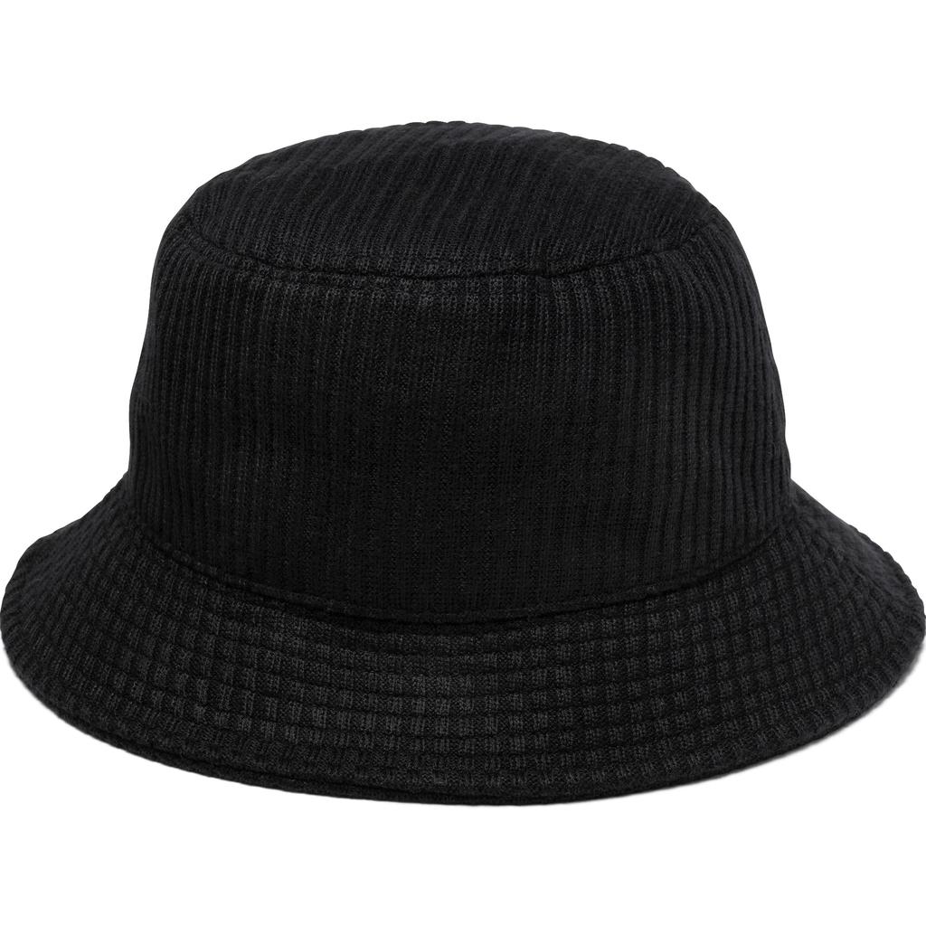 FootJoy WO Knit Bucket Hat, Black, Women's, Free Size (55-57cm), FH24WWKB, FH24WWKB-0