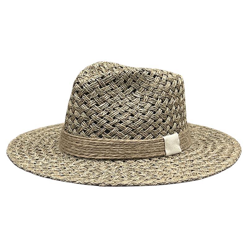 French Vintage Panama Straw Hat Saltwater Straw Top Hat Men'S And Women'S Sunscreen Beach Sun Hat