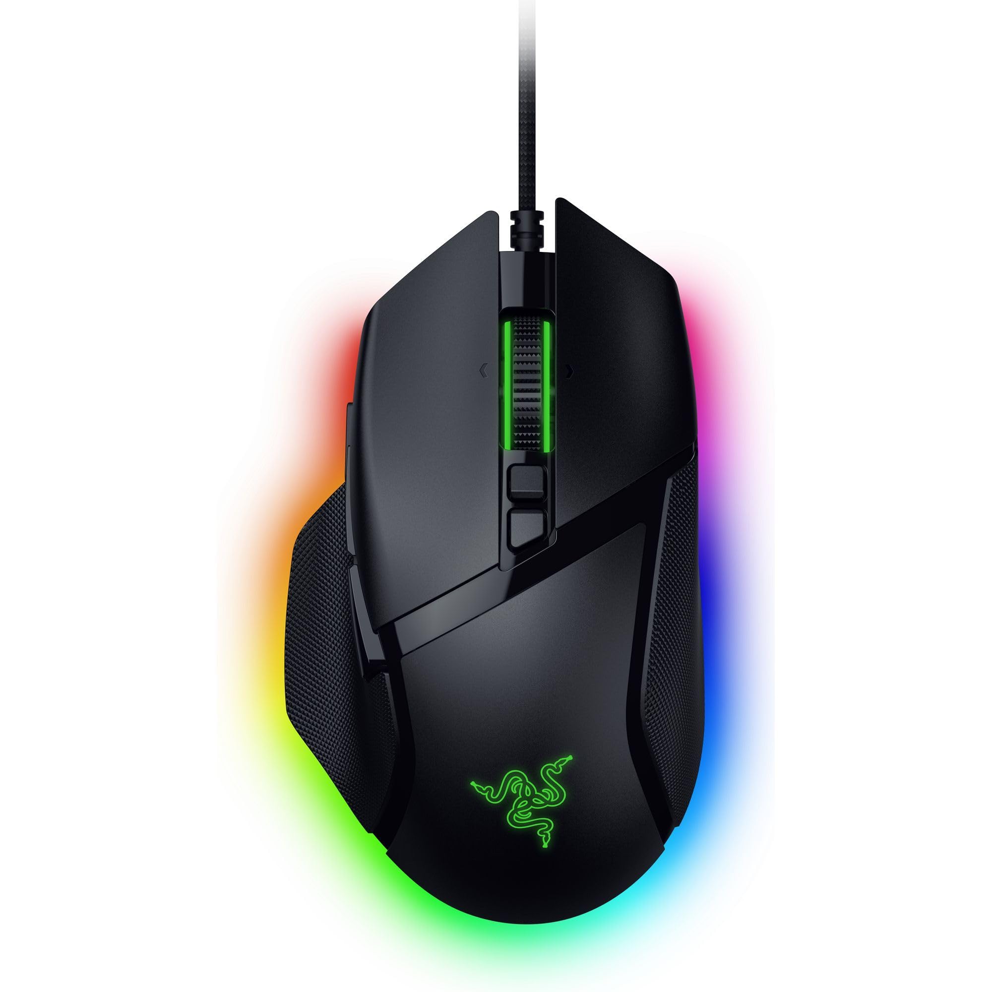 

Razer Basilisk V3 35K Wired Gaming Mouse with 2nd-Generation Focus Pro 35K Optical Sensor, 35,000 DPI, 3rd-Generation Optical Mouse Switches, 4-Way