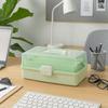 Plastic 3 Layer Storage Box Portable Tackle Box Durable Multipurpose Storage Box  Workspace Storage