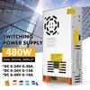 480W Adjustable HJS Switching Power Supply Transformer with Dual Digital Display