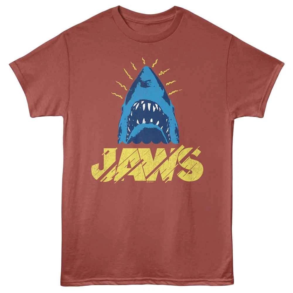 Jaws - Shaky - Licensed Unisex Short Sleeve Children s T-shirt - Terracotta 140