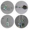 Retro Beaded Shell Pendant Earrings
