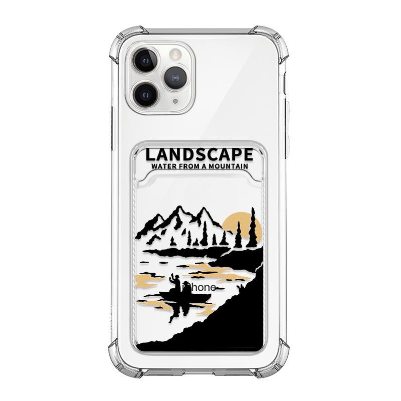 

Чехол Zhitai iPhone 16Pro с держателем для карт, подходит для 14 Pro Max, Apple 15 и 7/8 Plus iPhone 13 Pro Max