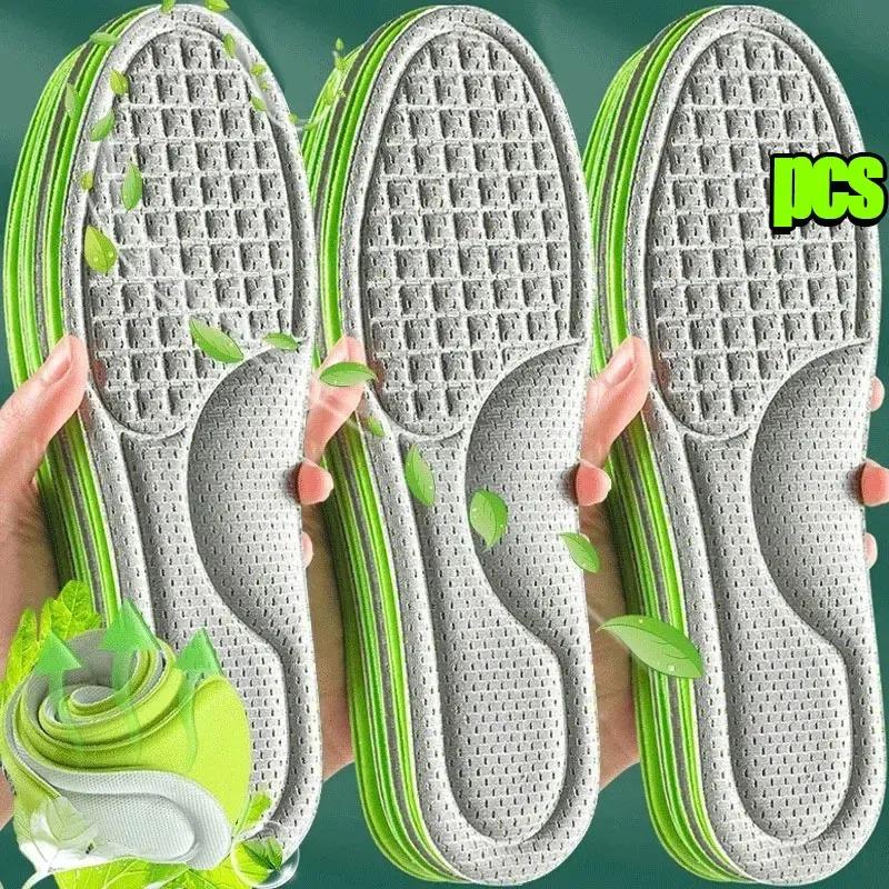 Erkek ve Kadınlar İçin Yumuşak Hafızalı Köpük Ortopedik Tabanlık Koku Giderici Anti-Odor Spor Tabanlıkları Ter Emici Ayakkabı Yastığı