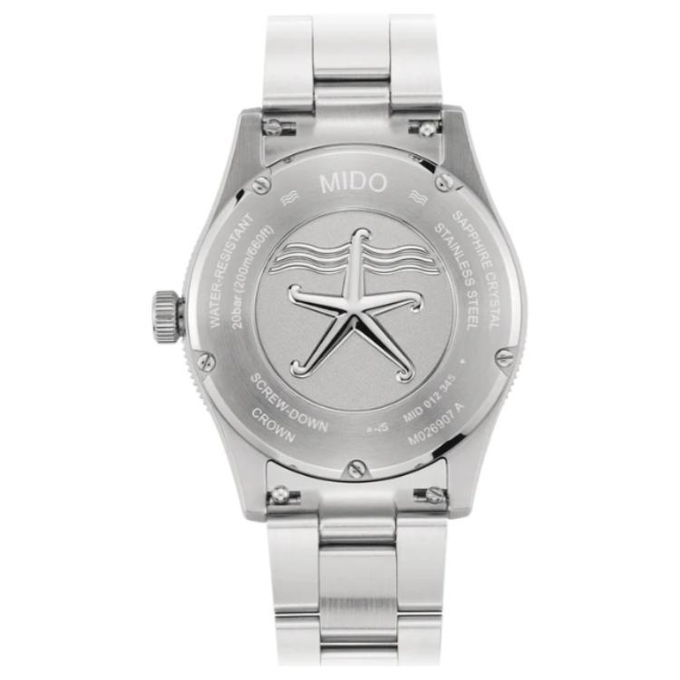 MIDO Navigator Series Wave Watch Automatic Mechanical Movement Waterproof Steel Case Stainless Steel Stainless Steel Strap M026.907.11.061.00