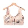Women Front Closure Wirefree Ultra Thin Vest Bra For Middle Aged Women
