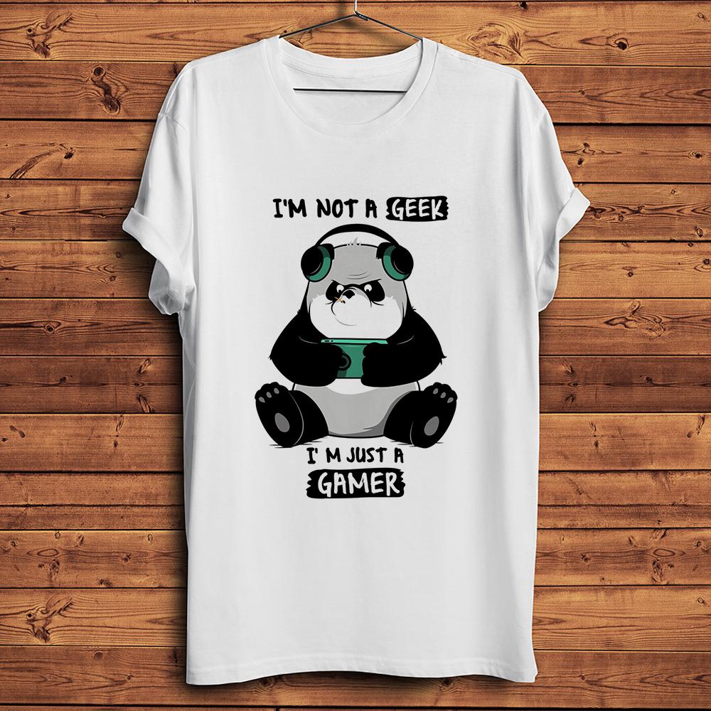 

Lazy Spirit Gamer Panda Funny T ShirtUnisex Daily Short Sleeve Casual TShirt UnisexBreathable Print Streetwear Unisex Tee S
