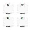 4/8Pcs Car Door Handle Sticker Protective Film Decals Accessories For Skoda Octavia MK2 MK3 2 3 A7 Fabia Karoq Kodiaq Rapid afx388