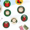Punch Needle Coaster Kit 6PCS Easy DIY Punch Needle Embroidery Kit For Beginners Adults Kids Coaster Holder Art Craft Suppl G1T1