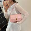 Portable Underarm Women's Small Square Bag Personalized Trendy New Lock Fashionable Retro Underarm Shoulder