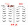 New Arrivals Water Transfer Girls Cosmetic Disposable Fake Temporary 4d Eye Brow Tattoo