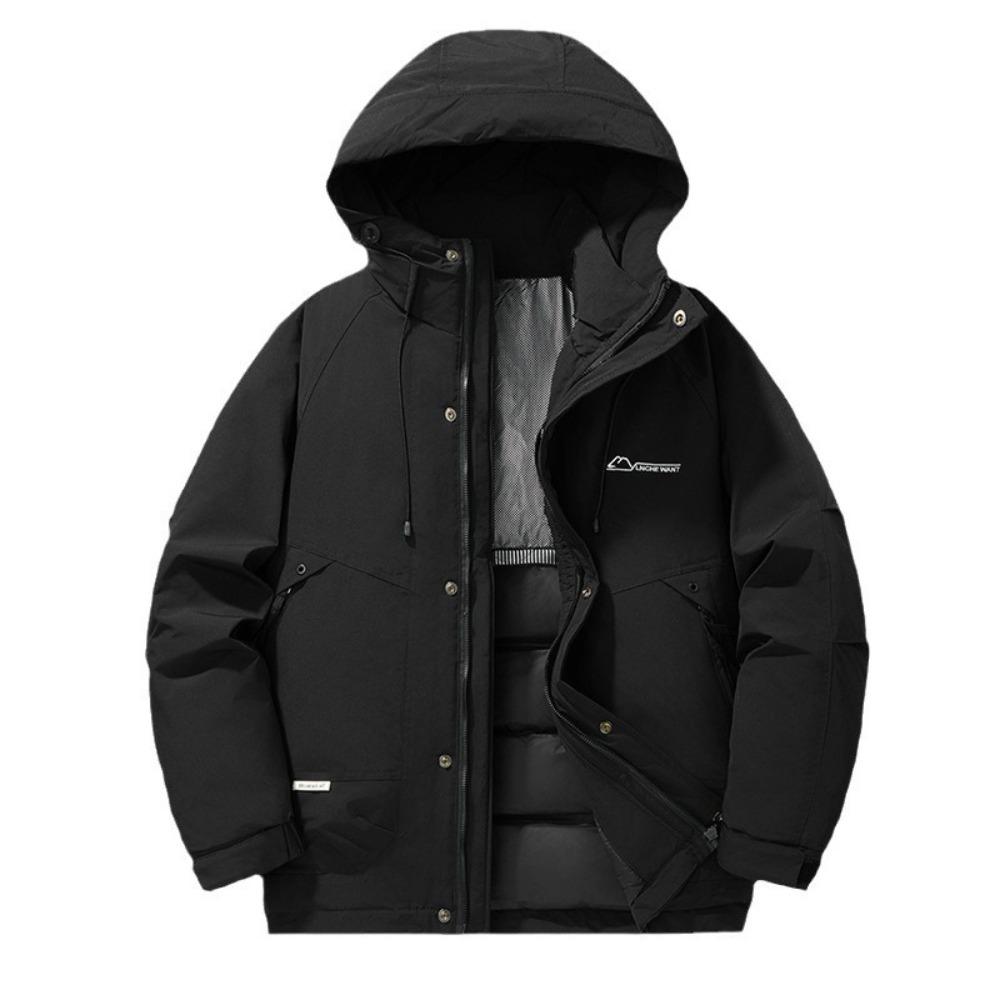 Autumn and winter new men's fashion warm duck down thickened trendy brand handsome casual jacket