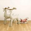 New Standing Christmas Balloon Matte Frosted Navidad Standing Balloon New Year Sled Elk Window Decoration Party Supplies