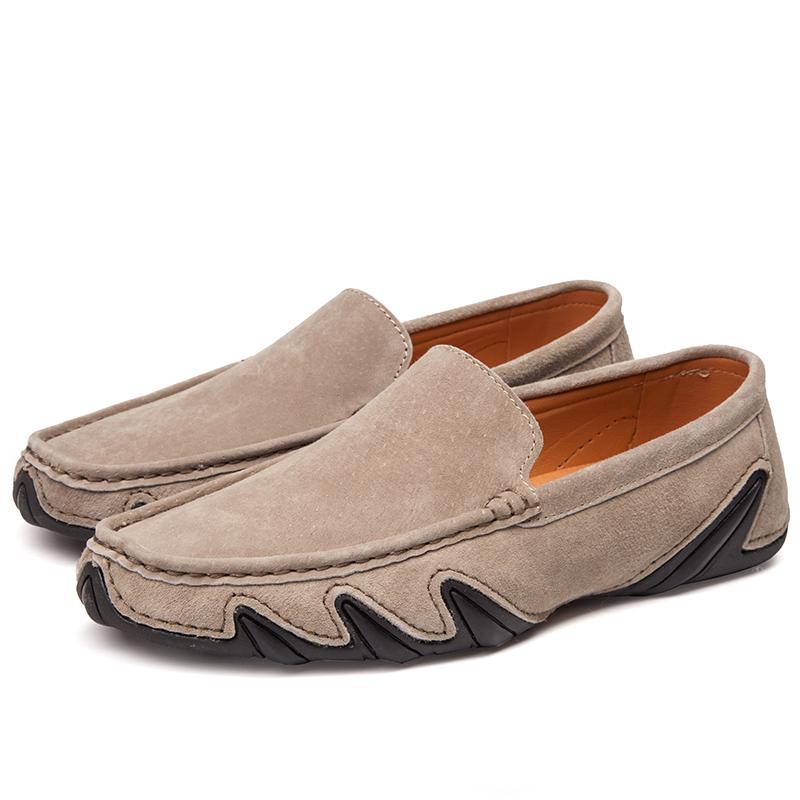 

Замшевые кожаные мужские мокасины класса люкс 2022 года, новейшая повседневная обувь для мужчин, туфли-лодочки ручной работы, мужские туфли для вождения, мокасины на плоской подошве 40
