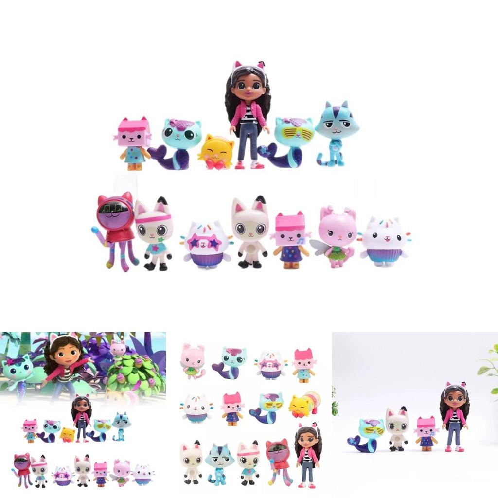 Adorable 13 Piece Gabbie Doll Collectible Set For Fun Capsule Toy Machines Display