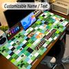 Large Mouse PadMinecraft Custom Name Text Personalized Desk Mat Non Slip Gaming Pad