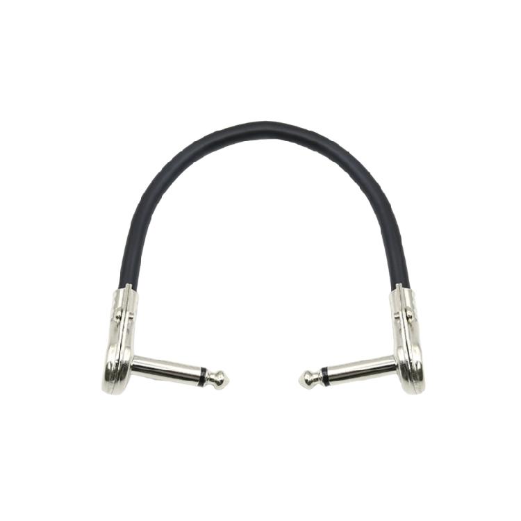 Guitar Effects Cable for Pedalboard Connection and Noise Reduction 6.35mm Guitar Patches Cable Right or Straight Angle