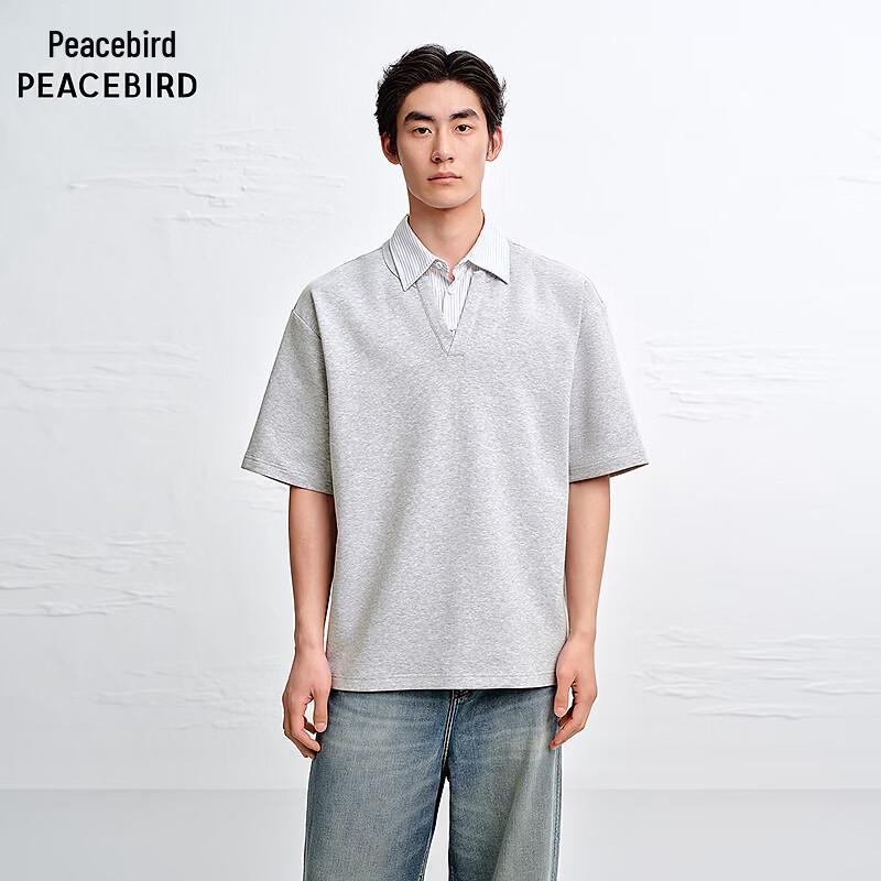 Peacebird Men s Summer Loose Fit Polo Shirt XL