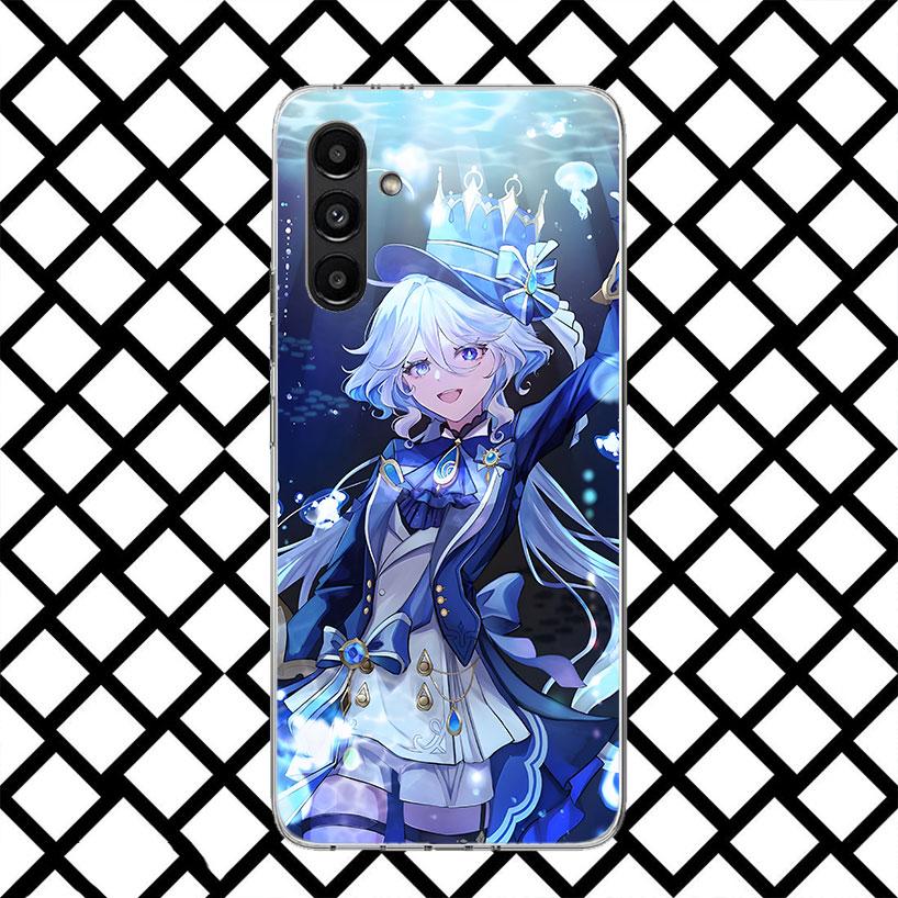 Genshin Impact Furina Handyhülle für Samsung Galaxy A17 A37 A57 A16 A26 A36 A56 A15 A25 A35 A55 A14 A24 A34 A54 A13 A23 A33 A53