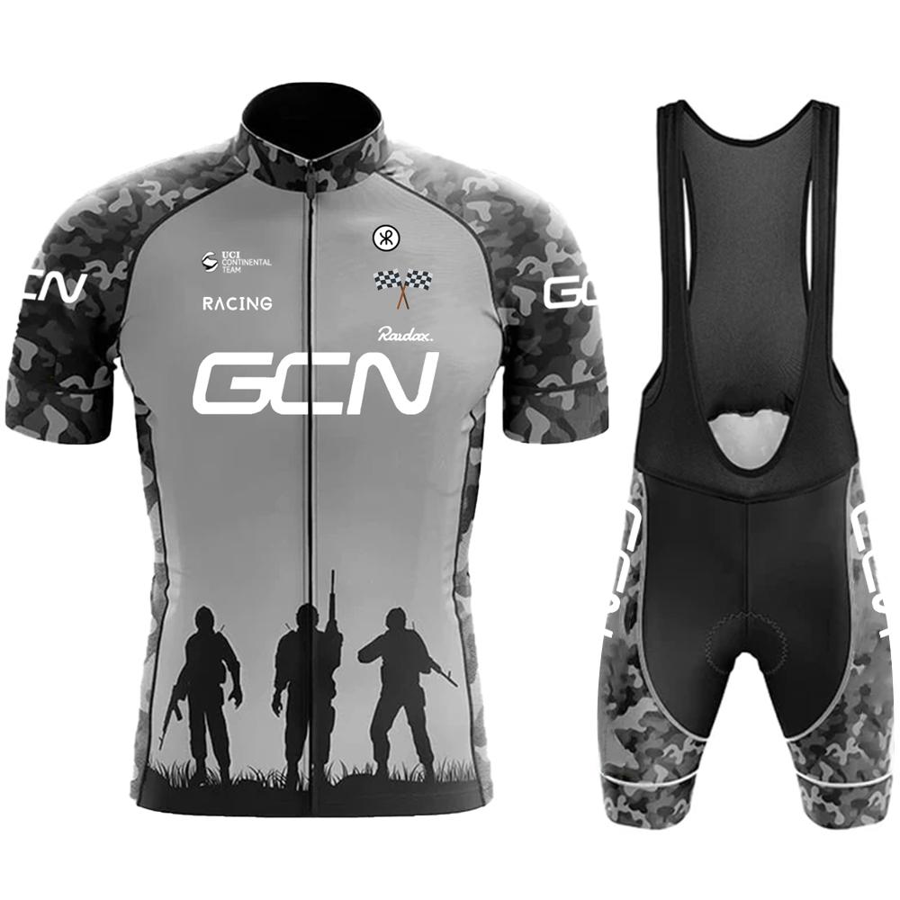 

2025 Bicycle Set for Men s Summer Road Cycling Short Sleeve Team Cycling Suit for Men s Bib Shorts MTB Sweatwicking Set XS