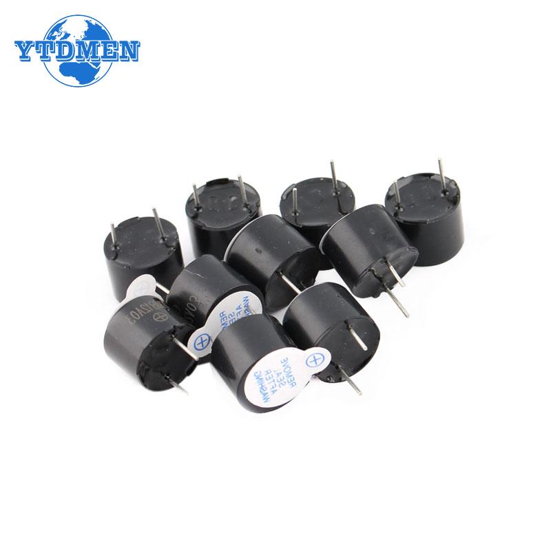 10 Stück 12V Aktiver Summer Magnetischer Langer Dauerton 12mmx9,5mm Mini Aktive Piezo-Summer Kit für Arduino