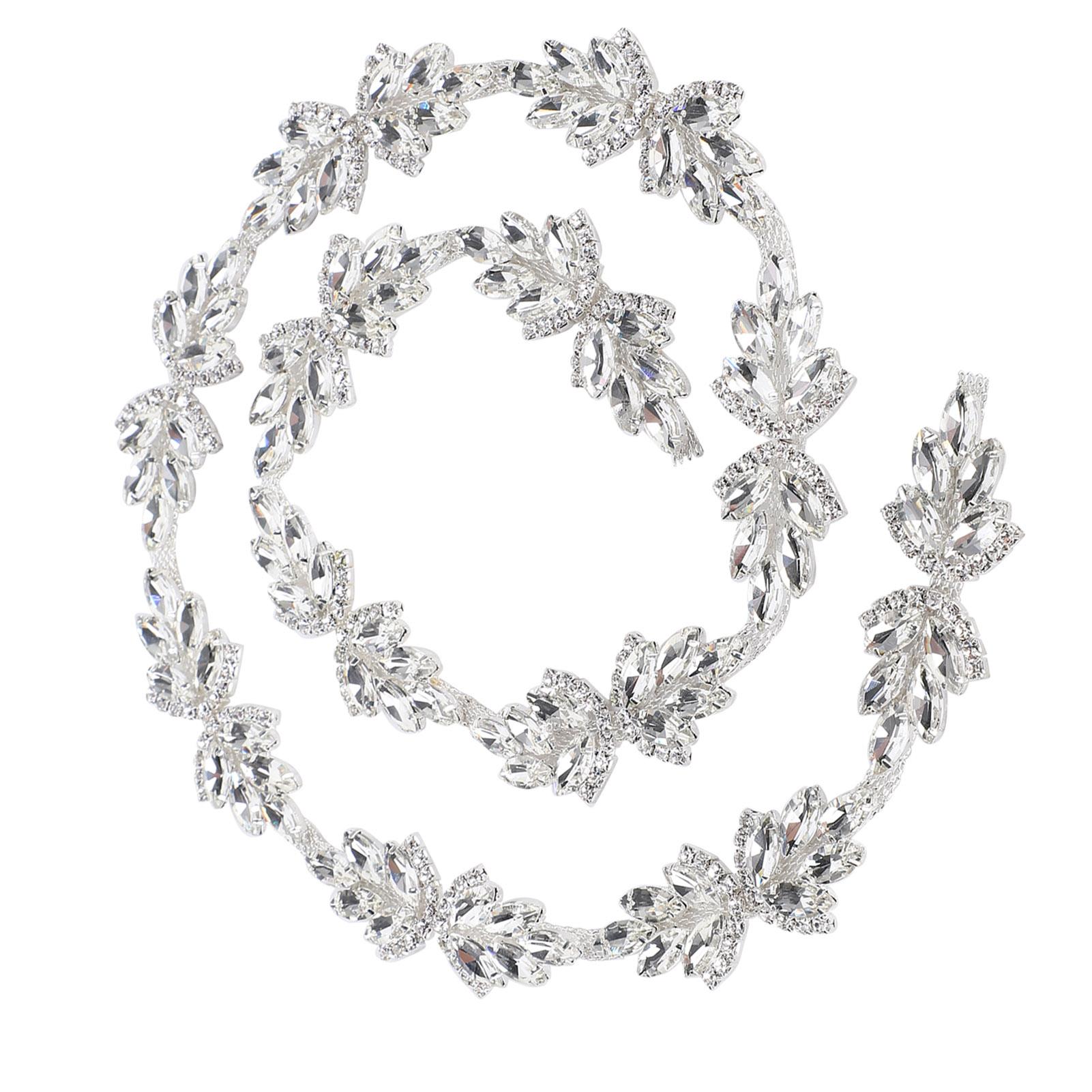 

1 ярд хрустальная отделка декоративная швейная ручная работа искусственная бриллиантовая цепочка аппликация пояс для свадьбы