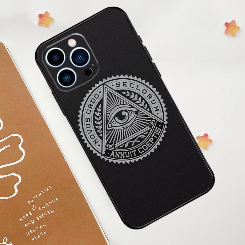Freemasonry Logo Symbol Phone Case For iPhone 17 Pro Max 14 13 12 11 15 16 Pro Max mini 15 Plus 16e 17 Air Funda