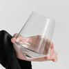 530ml Transparent Foreign Wine Mug Creative Rotating Whiskey Glass Irregular Glass Cup Tumbler Down Bar KTV Club Wine Glasses